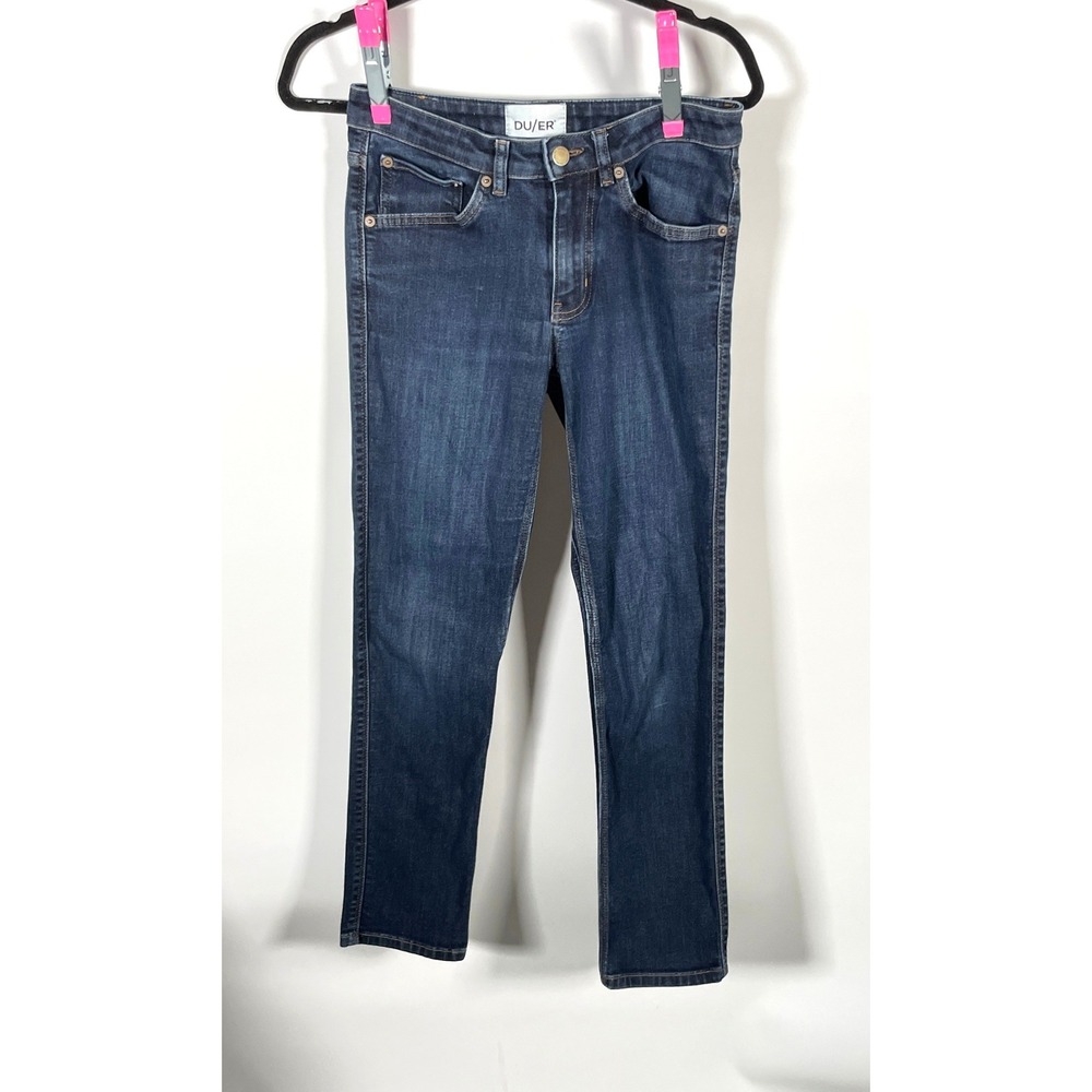 DU/ER Performance Denim Slim Fit Jeans Dark Wash 26x30 Blue Stretch Pants
